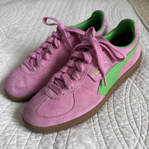 Rare PUMA Palermo Special Pink Green Mens Size 10 Shoes Sneakers 397549 01 main image 4